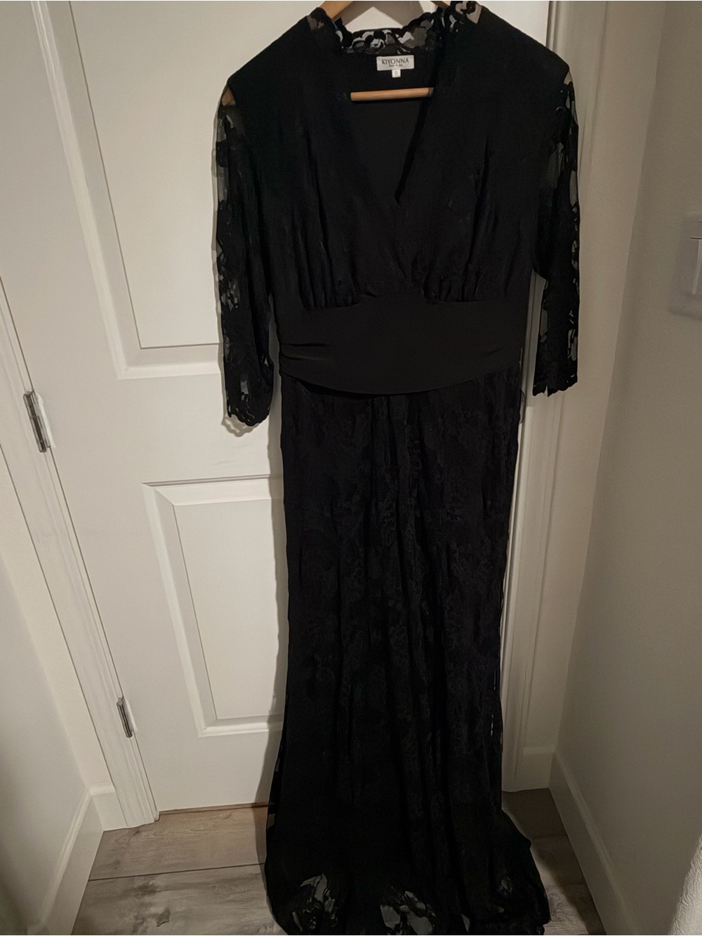 Kiyonna Black Lace Long Sleeve dress